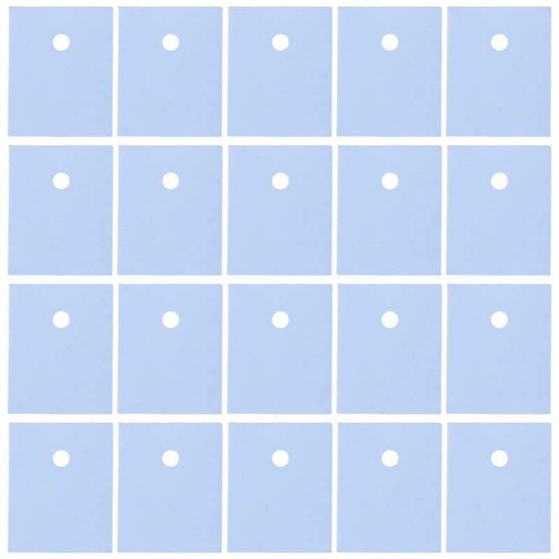 SING F LTD 100pcs Silicone Insulation Pads 20x25mm for TO3P TO247 Transistors Electrical Isolation Heatsink Protection - Image 2