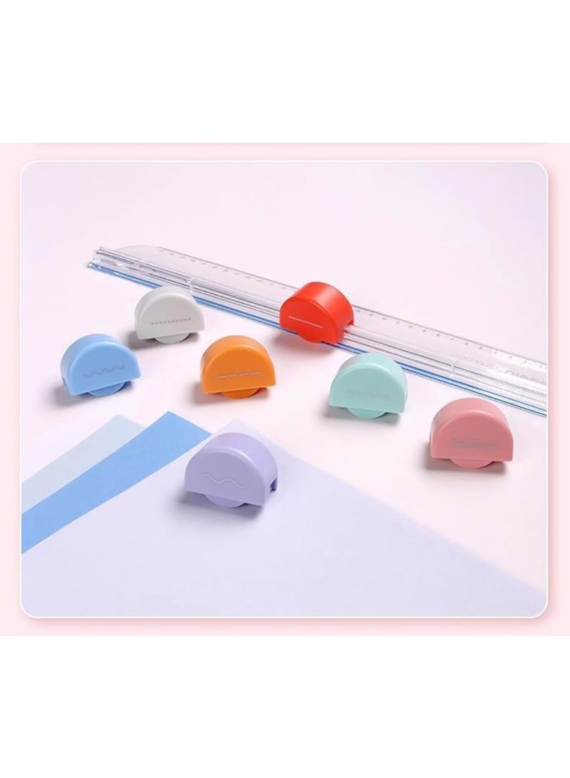 SOLARAE Rotary Paper Trimmer, Precision Carving Craft Knife, Multi-Function Scrapbooking Tool, 7-in-1 Paper Cutter, Suitable for Photos, Coupons, Paper, with 7 Types of Cutting Heads - Image 1