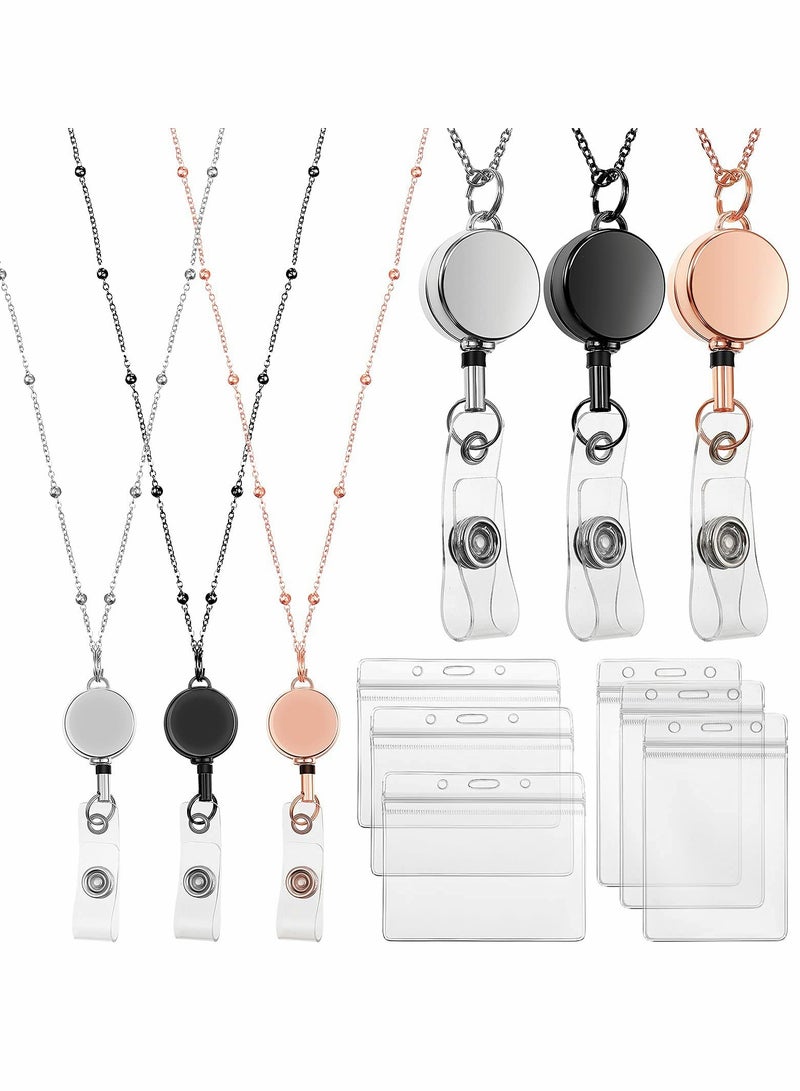 Retractable Badge Reel Lanyard with ID Holder for Easy Access and Organization - Image 1