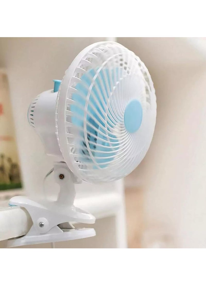 TIGER Multifunctional Portable Clip-On Desk Fan with 2-Speed Settings – 360° Rotatable & Tiltable Quiet Table Fan with Strong Airflow and Oscillation – USB-Powered Wall Mount Fan with Clip Base – Compact Cooling Solution for Home, Office, Bedroom, Travel & More  - Image 4