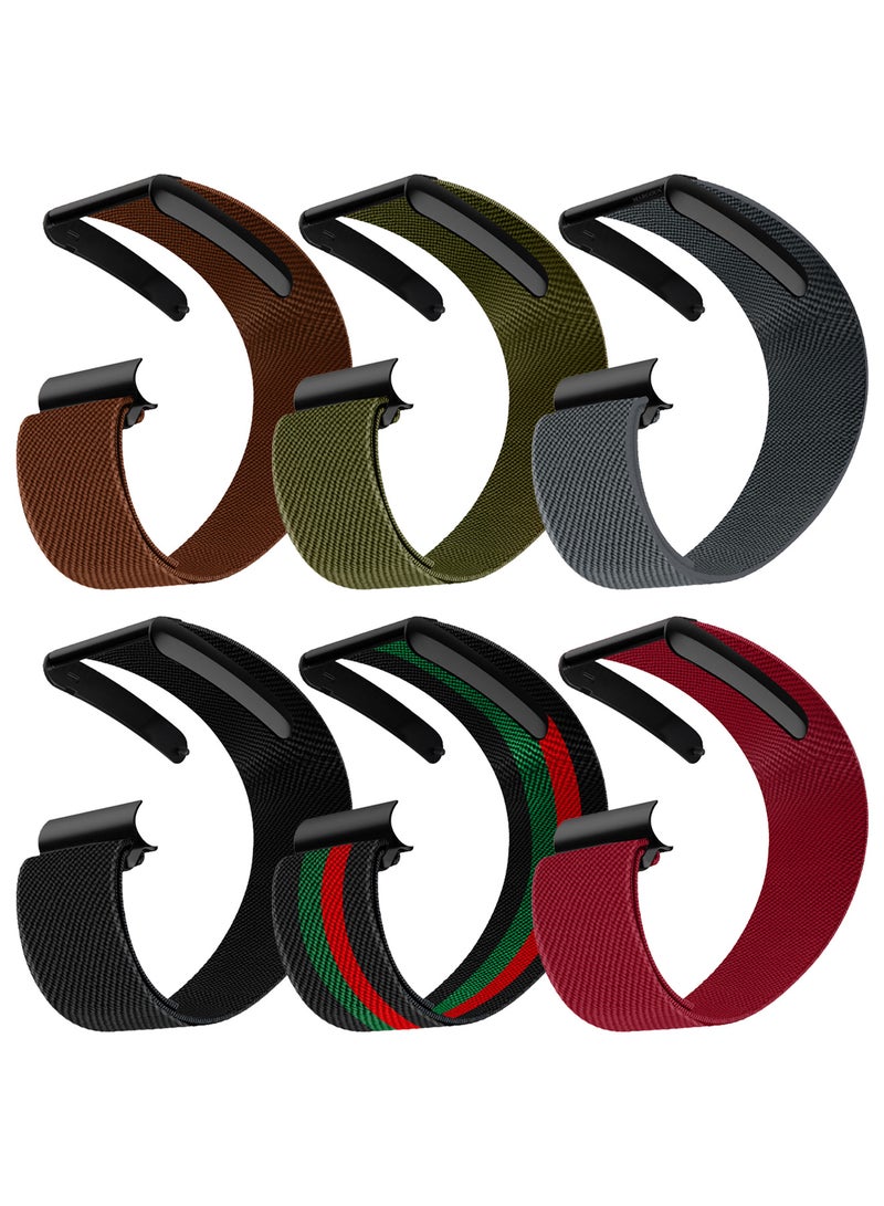 CATANES 6Packs Premium Adjustable Nylon Strap for WHOOP 5 – Lightweight & Breathable Replacement Band - Image 1