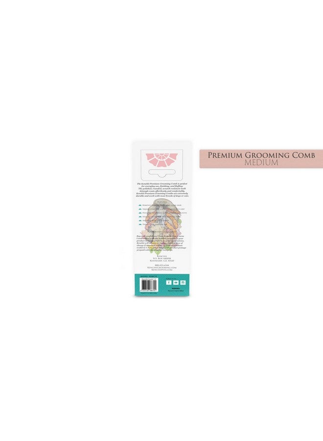Kenchii Premium Satin Rose Gold Grooming Combs (Medium) - Image 5