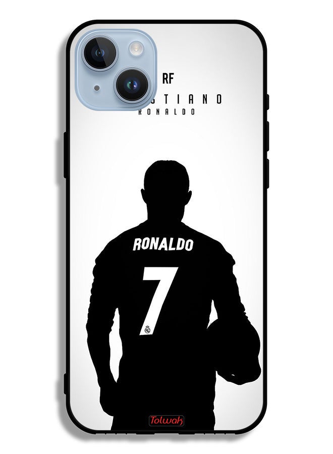 Tolwak غطاء حماية لهاتف آبل آيفون 14 بلس قناع كريستيانو رونالدو - Image 2