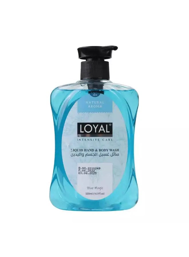 loyal غسول يدين وجسم سائل لويل مع سحر أزرق - 500 مل - Image 1