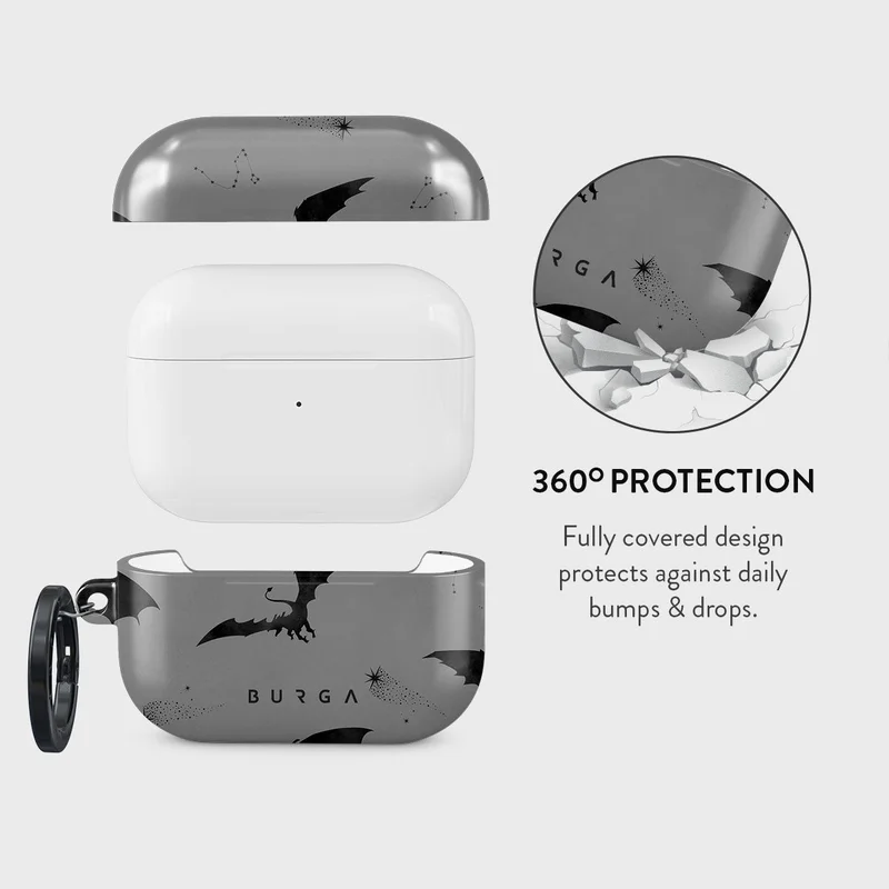 BURGA Burga AirPods Pro Draco Protective Elegant Case For Apple AirPods, Cover Charging LED Visible, Scratch-Resistant, Shockproof Case