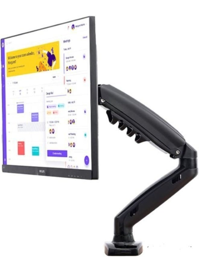 حامل شاشة كمبيوتر قابل للتعديل – ذراع مفصلي مريح لشاشات من 17 إلى 30 بوصة بدوران 360 درجة - Image 3