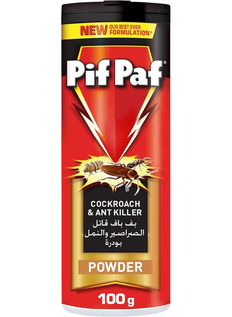 Pif Paf Cockroach And Ant Killer Kill And Protect Powder 100grams - Image 1