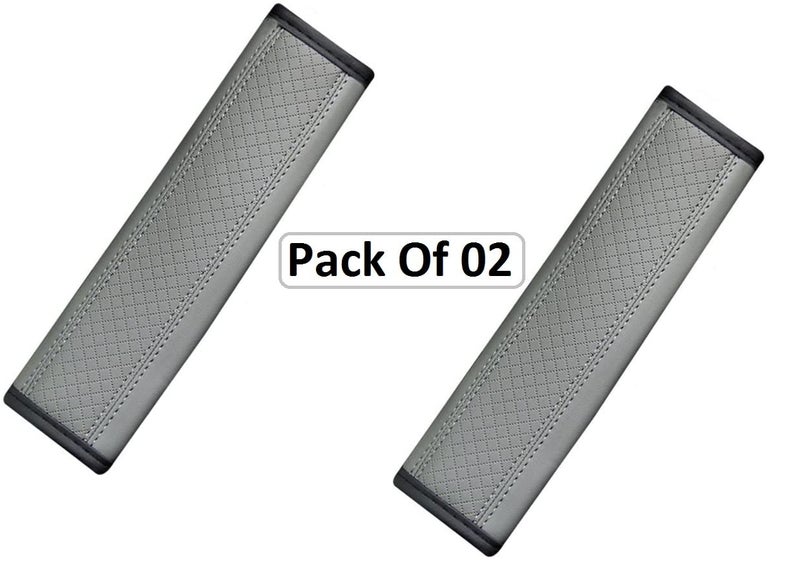 BAGILO Car Seat Belt Shoulder Pad Cover Car Safety Belt Pad (Grey) - Image 2