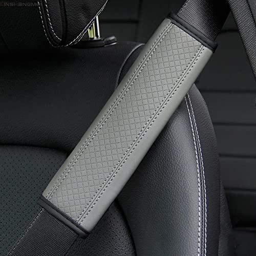 BAGILO Car Seat Belt Shoulder Pad Cover Car Safety Belt Pad (Grey) - Image 1