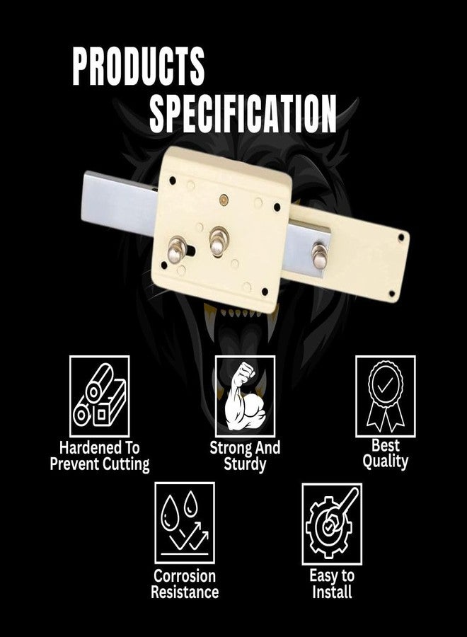 OnePro Pin Cylinder Inter Lock | Living Room Door Heavy Duty 3 Turn Main Door Lock with 3 Normal Brass Keys High-Security | Office Door | Bed Room | Tamper-Proof, Durable & Weather Resistant - Image 3