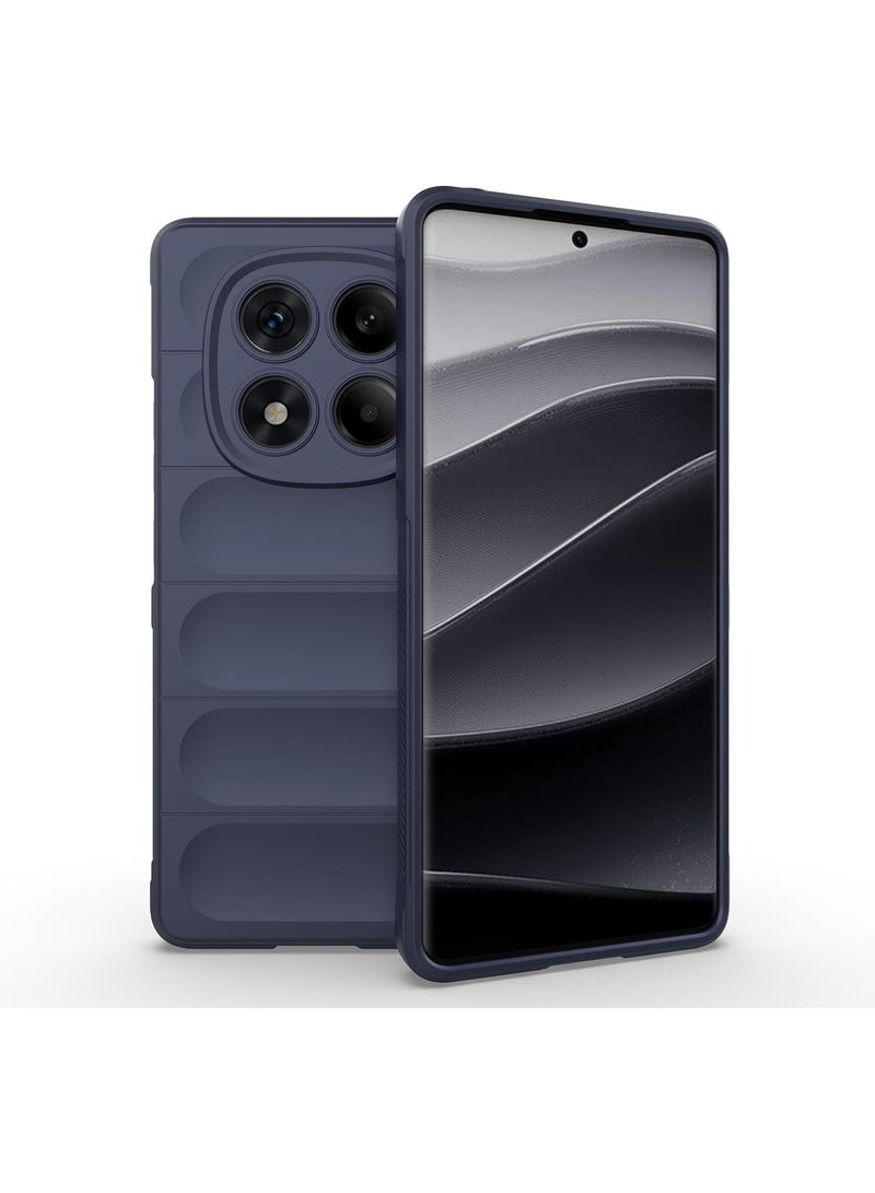 جولدن ماسك شاومى ريدمى نوت 14 برو 4جي (Xiaomi Redmi Note 14 Pro 4G) جراب حماية ماجيك (ازرق داكن)