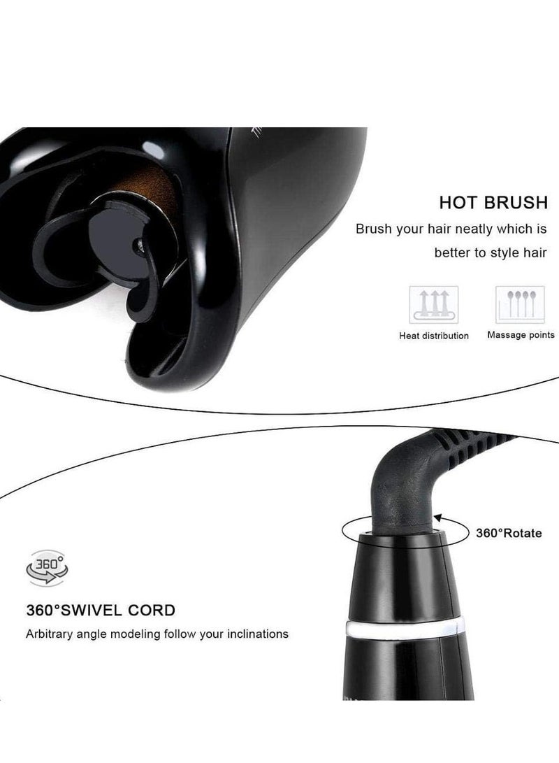 ELTRAZONE Air Spin N Curl Hair Curler – Automatic Rotating Ceramic Electric Hair Curling Iron for Beach Waves, Blue with Box (From the United States) - Image 4