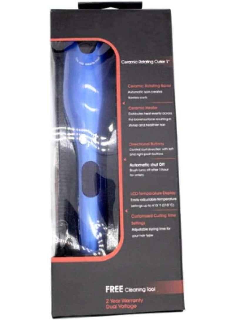 ELTRAZONE Air Spin N Curl Hair Curler – Automatic Rotating Ceramic Electric Hair Curling Iron for Beach Waves, Blue with Box (From the United States) - Image 5