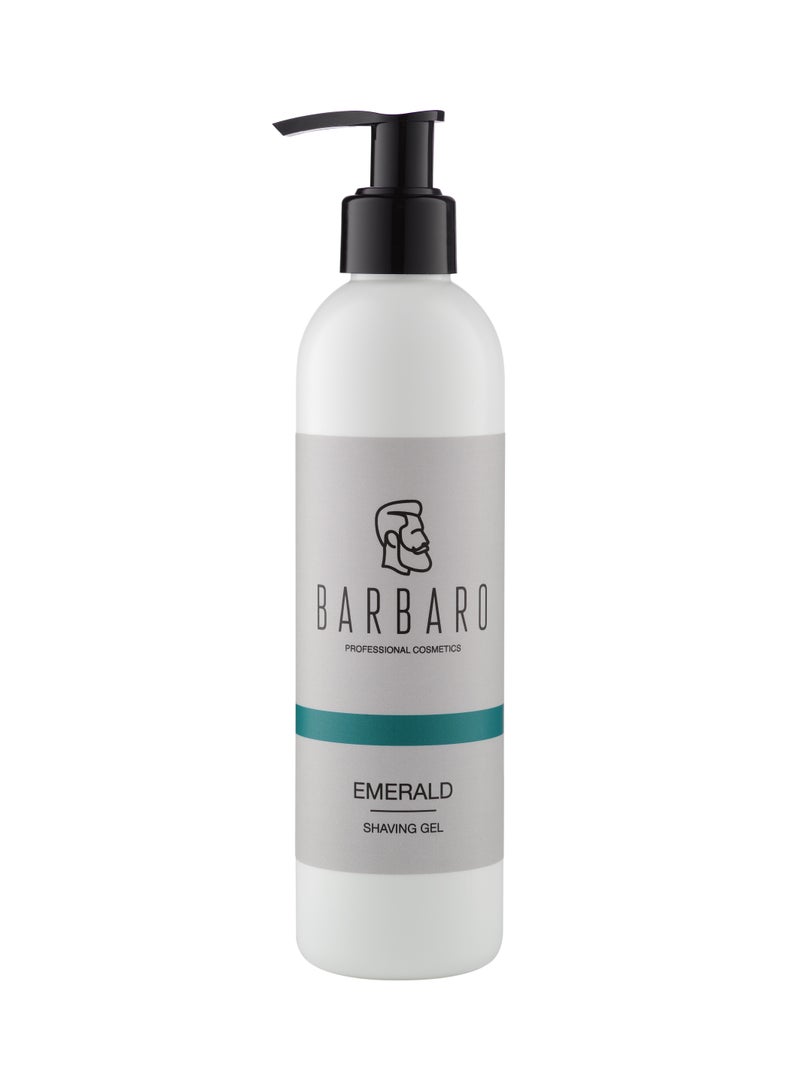 Clear Shave Gel – Non Foaming Transparent Shaving Gel for Comfortable & Precise Shaving Emerald, 200 ml.