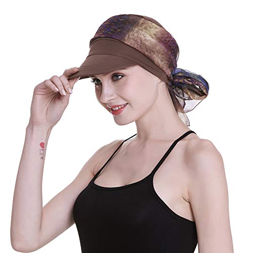 FocusCare Chemo Cap for Women with Cancer Scarf Headwear Brown - Image 5