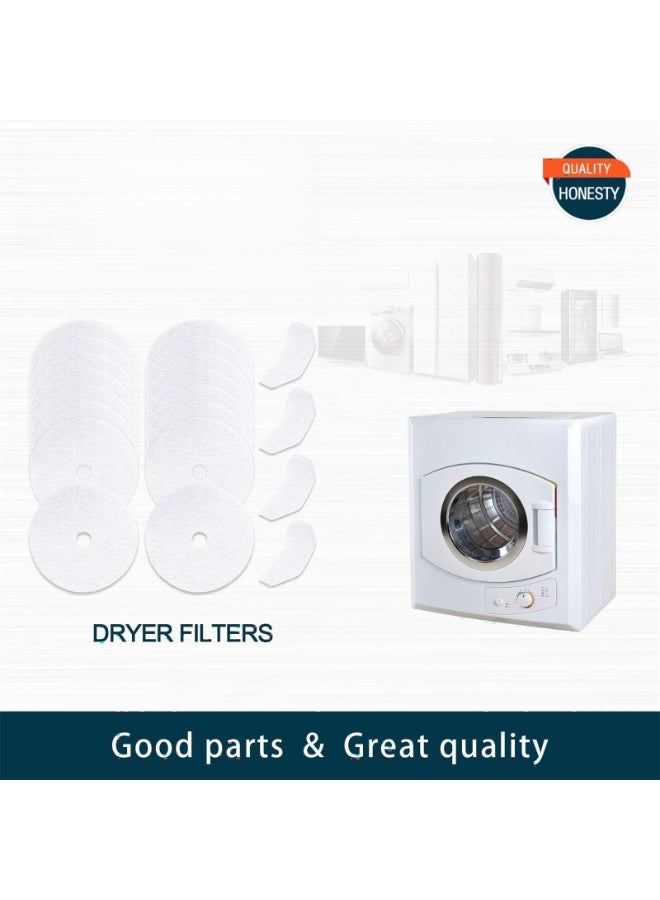 20 PCS Dryer Exhaust- Lint Filter Cloth Dryer Replacement Replacement for Dryers - Includes 16 Exhaust & 4 Air Intake  - Image 3