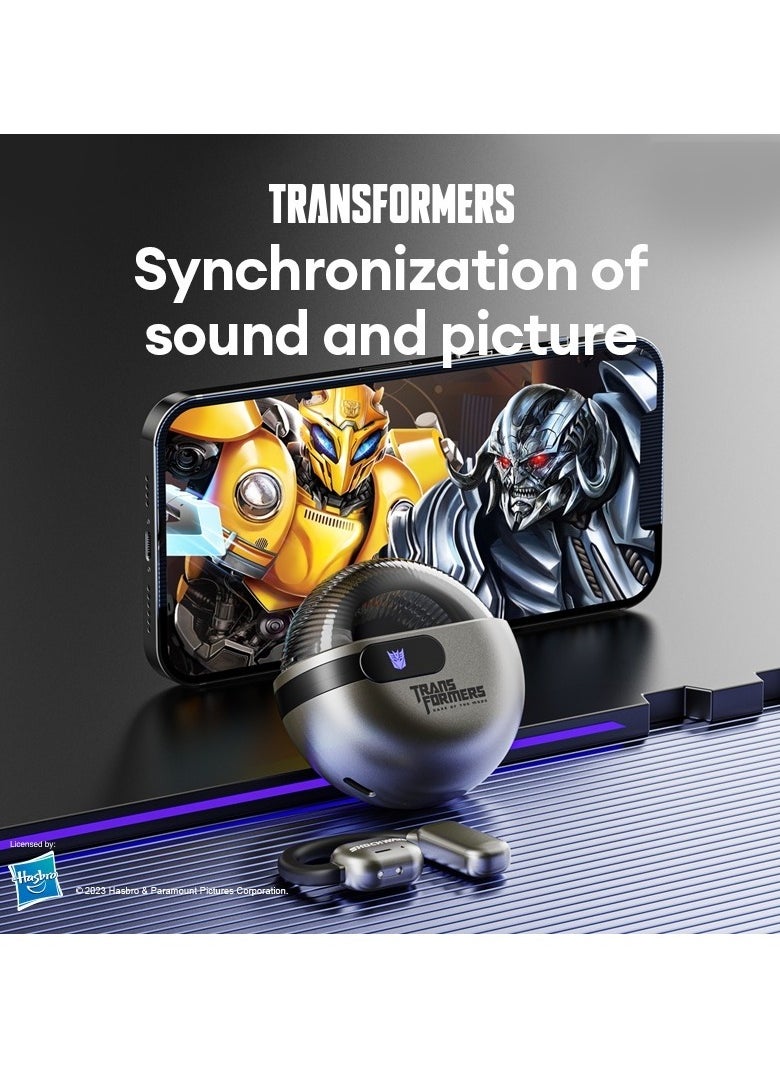 TRANSFORMERS Transformers TF-T09 TWS Wireless Headphones Bluetooth 5.3 Black Game Sports  - Image 4
