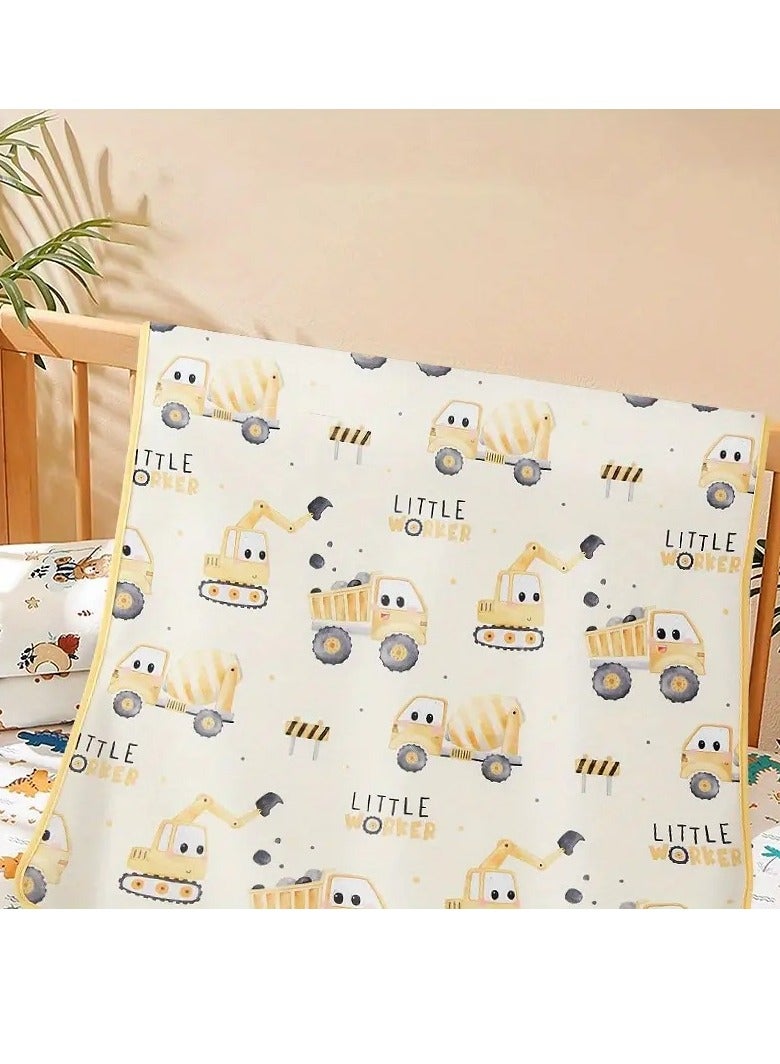 أطفال صغيرة وسادة تغيير مقاومة للماء، وسادة بول، حصيرة ماصة، وسادة مرتبة ناعمة قابلة لإعادة الاستخدام وقابلة للغسل، عيد الشكر في الهالوين باللون الأصفر - Image 1