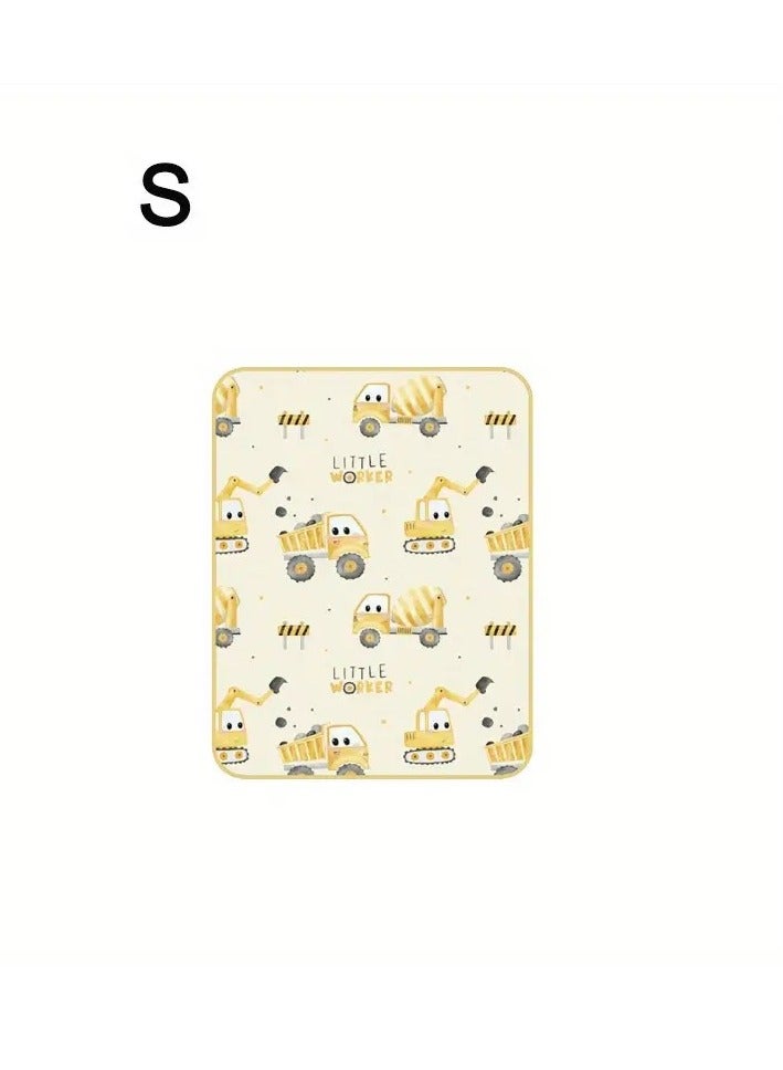 أطفال صغيرة وسادة تغيير مقاومة للماء، وسادة بول، حصيرة ماصة، وسادة مرتبة ناعمة قابلة لإعادة الاستخدام وقابلة للغسل، عيد الشكر في الهالوين باللون الأصفر - Image 2