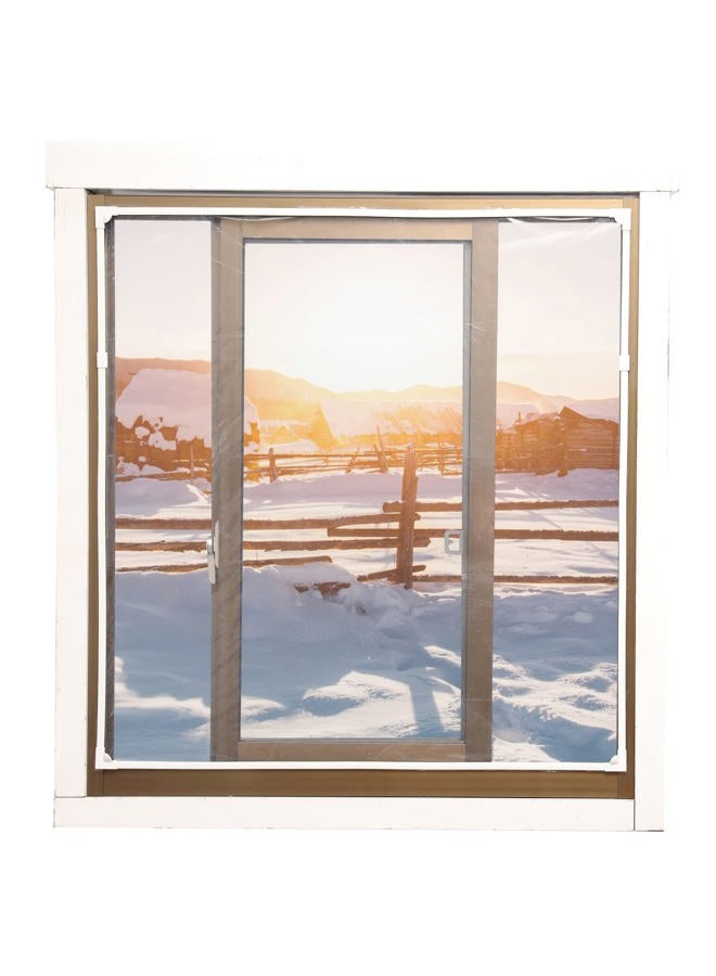 JOOFAN Magnetic Window Insulation kit for Winter Heavy Duty Window Insulation Film with Full Frame Magnetic Strip Window Coverings to Keep Cold Out Storm Warm in Winter and Cool in Summer（56"X35"） - Image 2