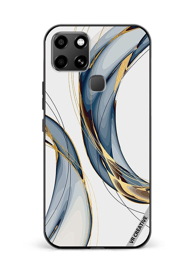 VR CREATIVE Protective Case Cover For Infinix Smart 6 Digital Art Layers Design Multicolour - Image 1