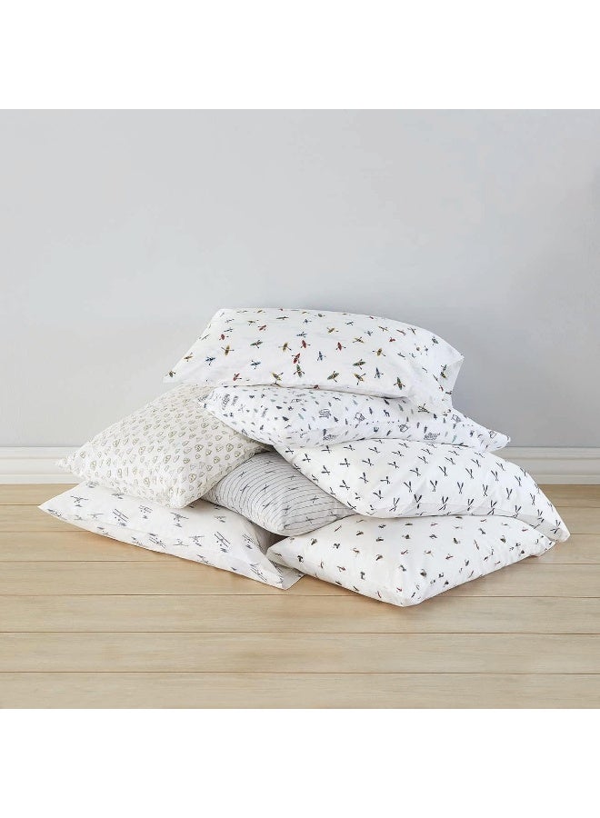 Eddie Bauer - Twin Sheets, Cotton Percale Bedding Set, Crisp & Cool Home Decor (Labrador Fields White, Twin) - Image 5