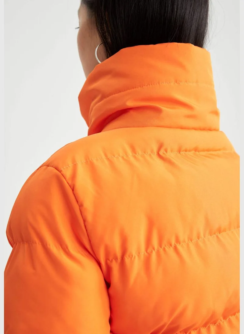 DeFacto Basic Zippered Puffer Jacket