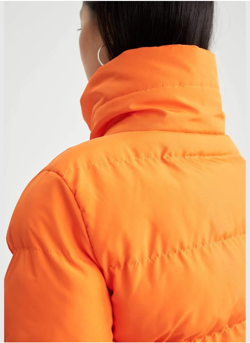 DeFacto Basic Zippered Puffer Jacket