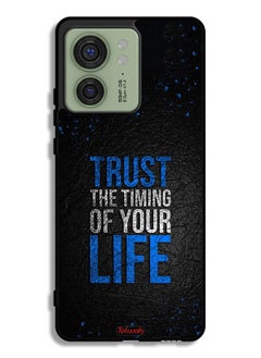 Motorola Edge 40 Protective Case Cover Trust The Timing Of Your Life