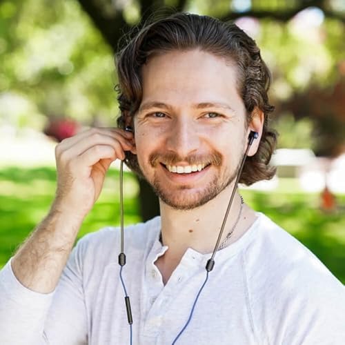 DefenderShield Air Tube Stereo Earbuds USB-C - Universal Acoustic Wired Headphones with Mic & Volume Control - Image 2