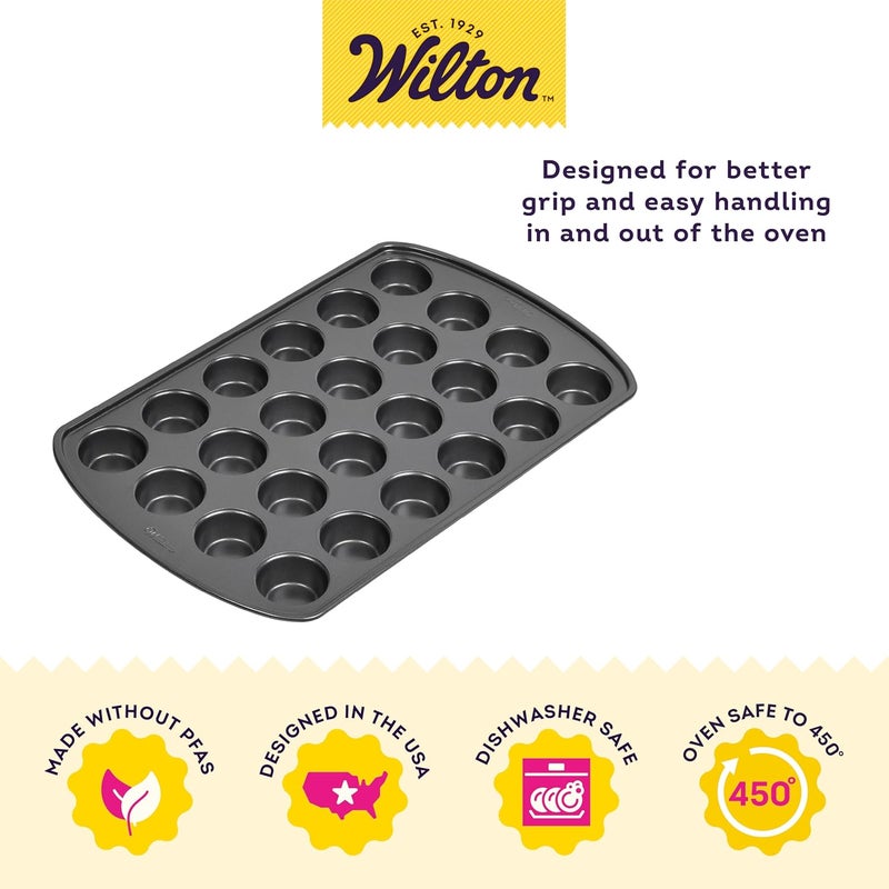 Wilton Gold Premium NonStick Bakeware 24 cup Muffin Pan 16x10x1 in - Image 2