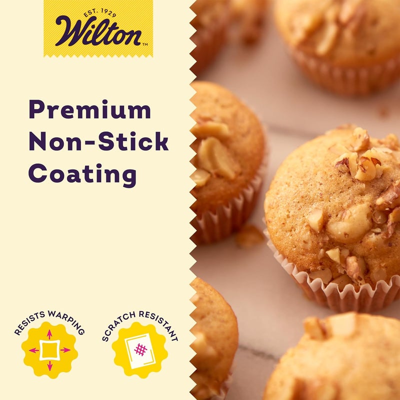 Wilton Gold Premium NonStick Bakeware 24 cup Muffin Pan 16x10x1 in - Image 3