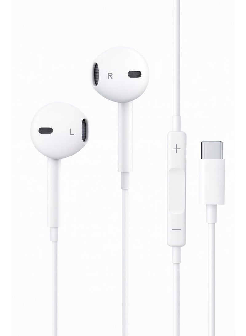 BARQ iPhone headphones – Wired iPhone headphones, wired earphones, wired earphones, Type-C headphones, and Type-C earphones with high quality, deep HD sound, clear microphone, and volume control. Comfortable and compatible with iPhone 15, 16, and 17. - Image 2