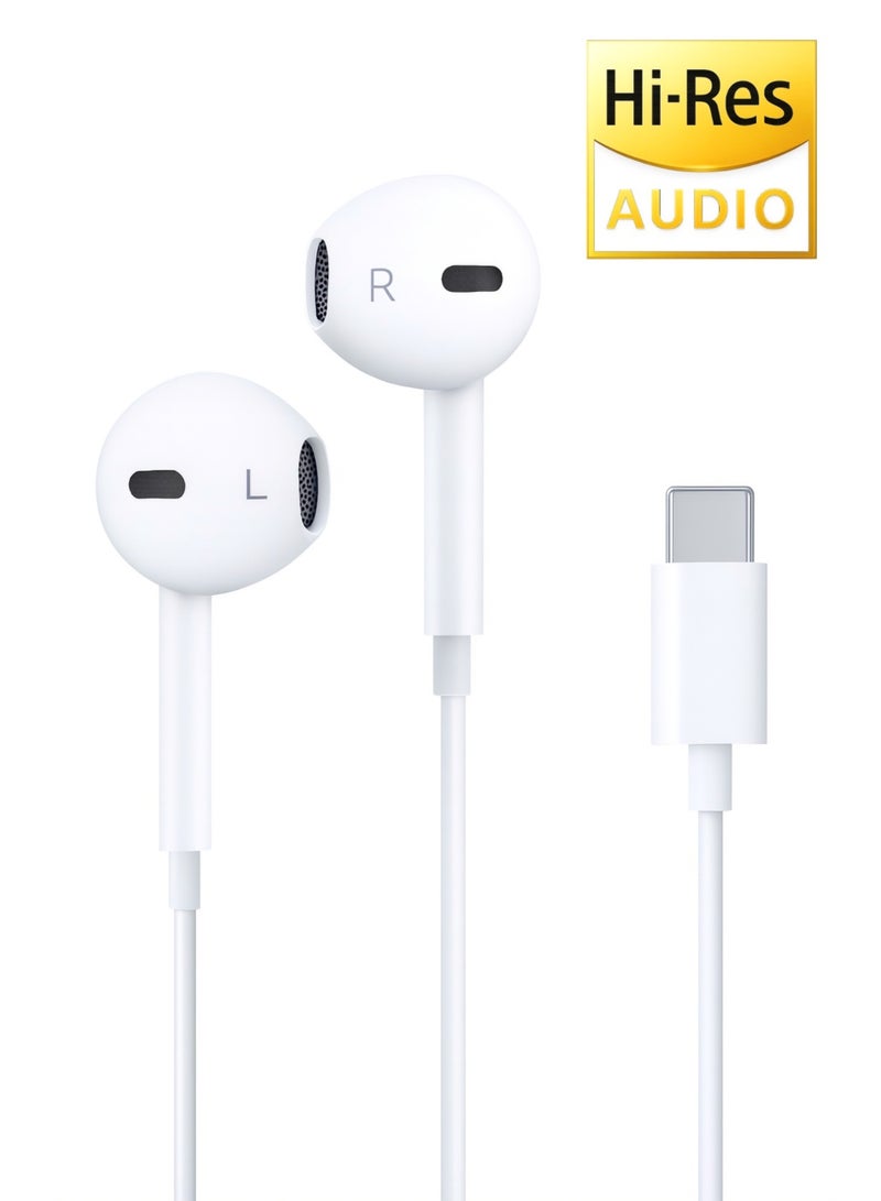 BARQ iPhone headphones – Wired iPhone headphones, wired earphones, wired earphones, Type-C headphones, and Type-C earphones with high quality, deep HD sound, clear microphone, and volume control. Comfortable and compatible with iPhone 15, 16, and 17. - Image 2