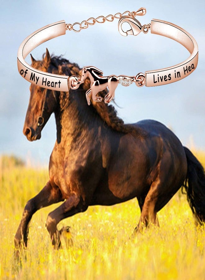 Zuo Bao Horse Memorial Jewelry Horse Lover Bracelet A Piece of My Heart Lives in Heaven Gift Loss of Horse Bracelet (A Piece of Horse -RG) - Image 5
