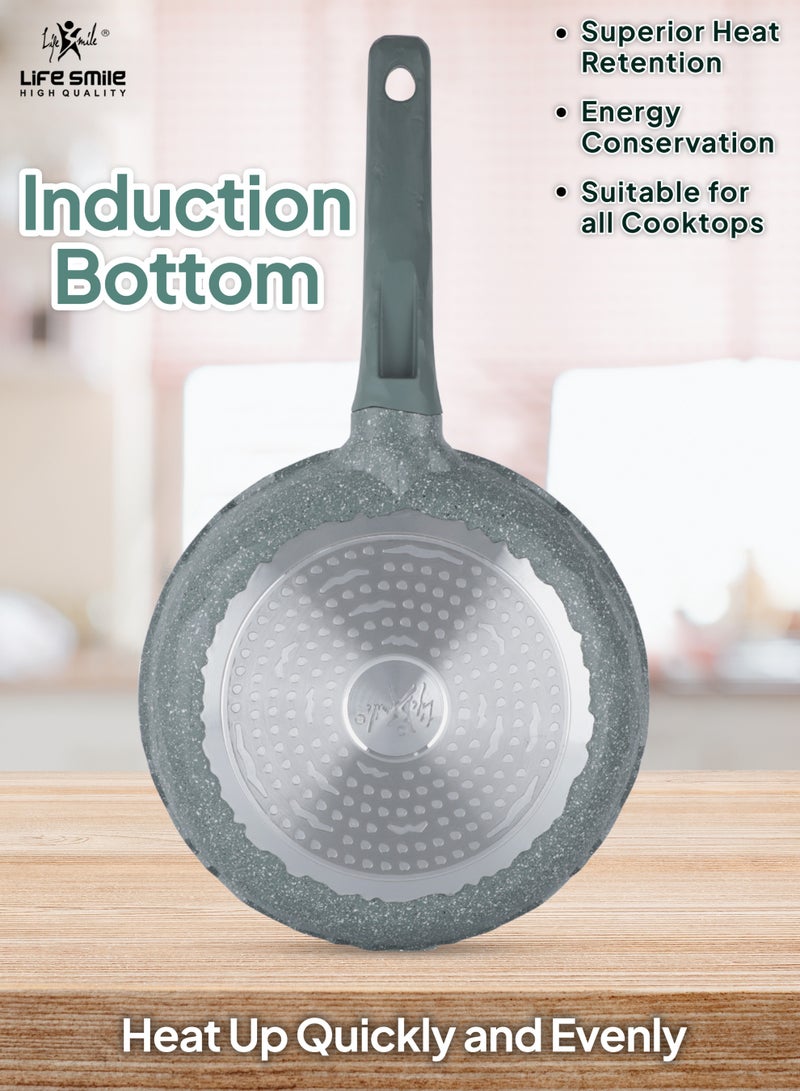 Life Smile طقم مقالي غير لاصقة مكون من 3 قطع مع قاع تحريضي - أواني طهي متينة - Image 2