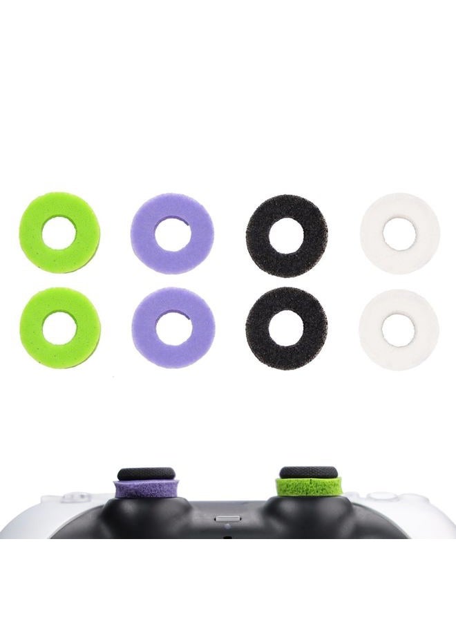 MOLOPPO 8PCS Precision Rings for Xbox，Precision Rings for PS5，Gaming Accessories for PS4,for PS5, for PS Portal, for Xbox One,for Xbox Elite, for PlayStation 5 Accessories(Black/White/Purple/Green) - Image 1