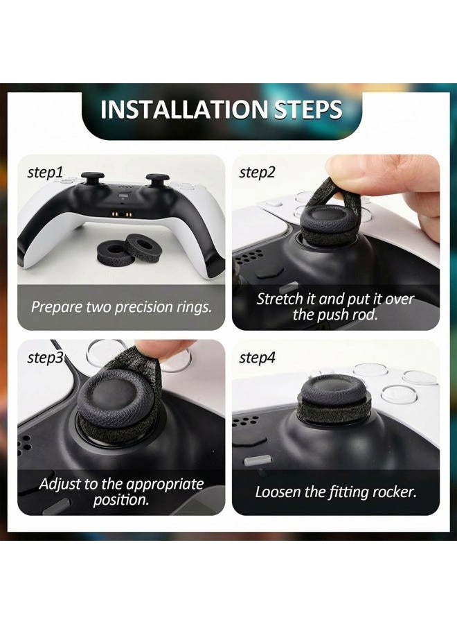 MOLOPPO 8PCS Precision Rings for Xbox，Precision Rings for PS5，Gaming Accessories for PS4,for PS5, for PS Portal, for Xbox One,for Xbox Elite, for PlayStation 5 Accessories(Black/White/Purple/Green) - Image 5
