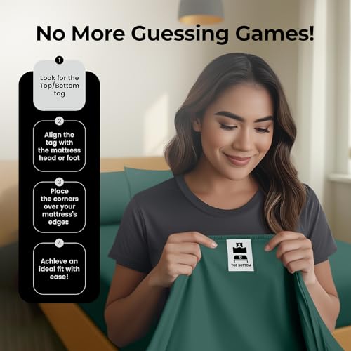 Utopia Bedding King Fitted Sheet - Bottom Sheet - Deep Pocket - Soft Microfiber - Shrinkage and Fade Resistant - Easy Care -1 Fitted Sheet Only (Emerald) - Image 5