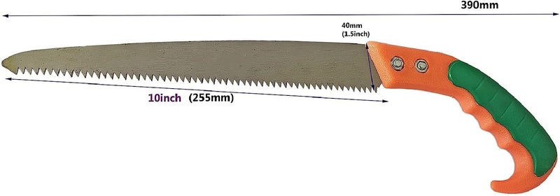 Inditrust New Professional Pruning Saw 12 inch Curved Blade 3 Edge Sharpen Teeth (1pc) - Image 3