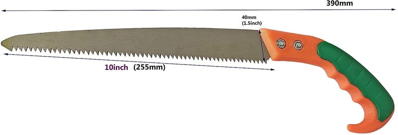 Inditrust New Professional Pruning Saw 12 inch Curved Blade 3 Edge Sharpen Teeth (1pc) - Image 2