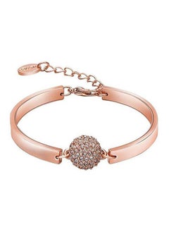 Alloy 18 Karat Rose Gold Plated Studded Bracelet