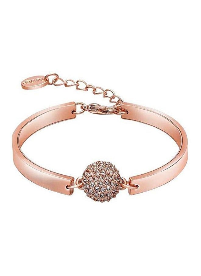 NIBEMINENT - Alloy 18 Karat Rose Gold Plated Studded Bracelet - Image 1