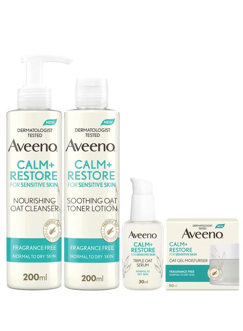 Aveeno Face 4-Step Routine Bundle for Sensitive Skin - Image 1