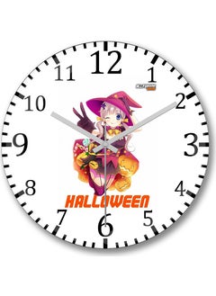 Print Shop Halo Master Chief Wall Clock Curved Real Glass