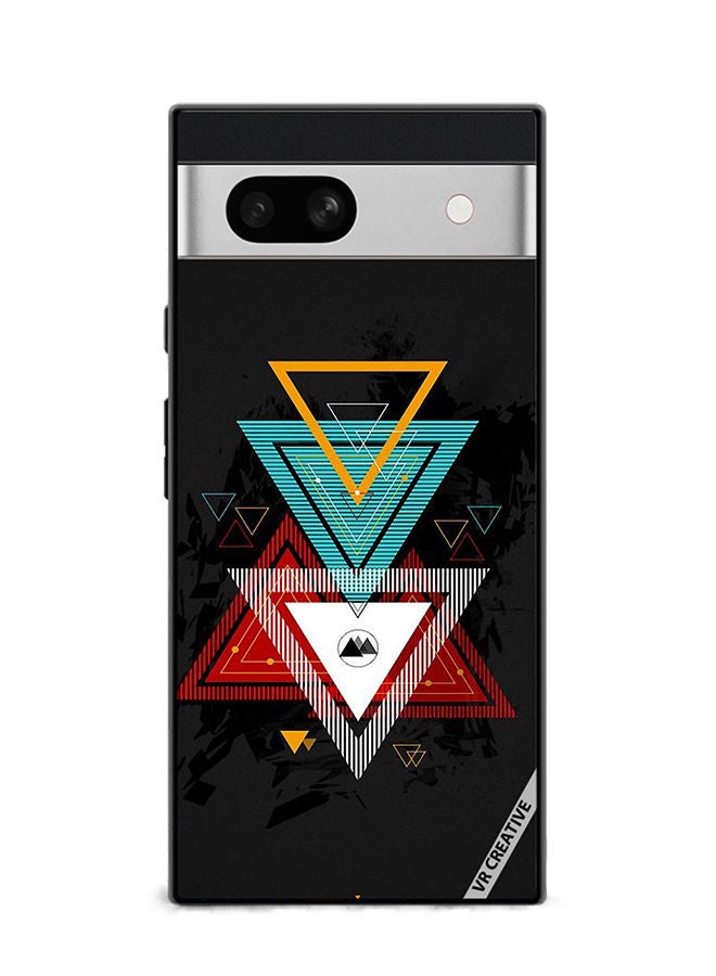 VR CREATIVE Protective Case Cover For Google Pixel 7a Texture Design Multicolour - Image 1