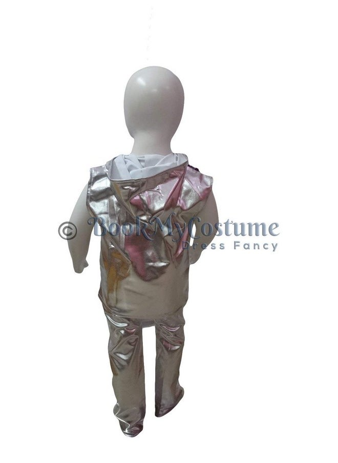 BookMyCostume BookMyCostume Western Dance Costume for Boys - Purple & Silver - Tshirt with Trousers - Premium 8-10 years  - Image 3