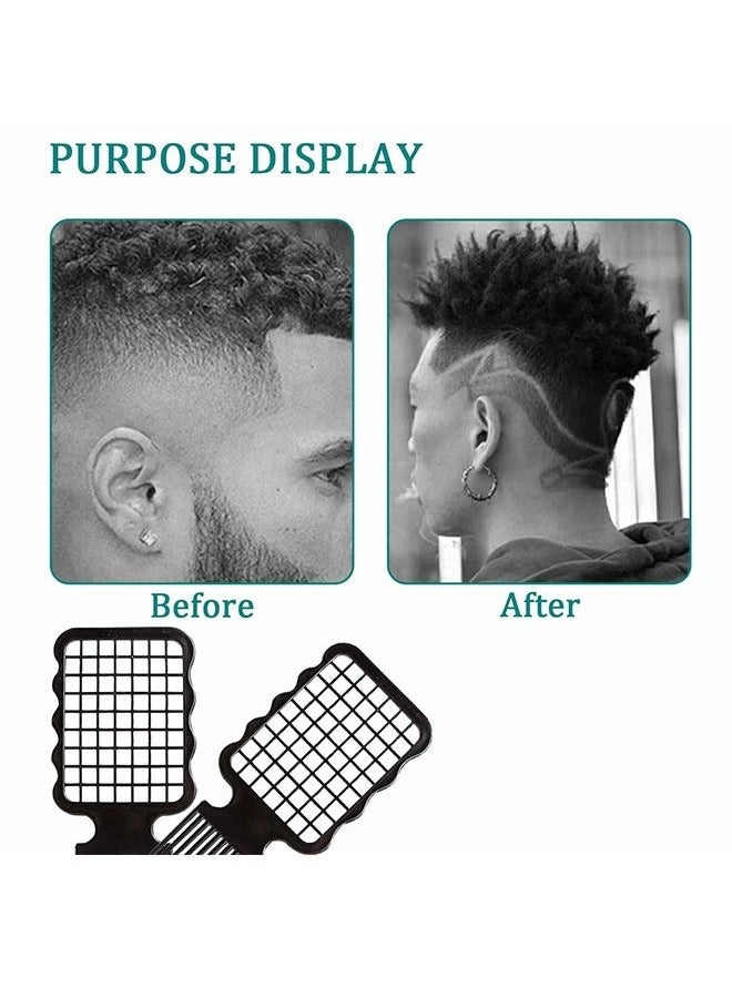 2 قطعة تويست أمشاط ، مشط فرشاة الشعر الإسفنجية ، مشط بديل للرجال (أسود) - Image 5