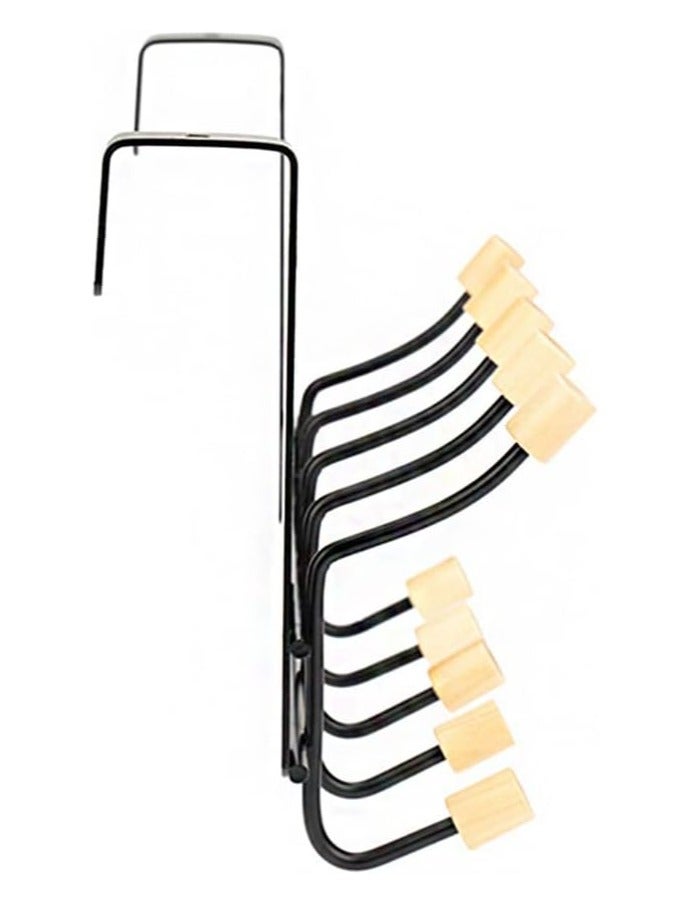 Over The Door Hanger Wall Mounted Coat Rack - Metal Clothes Rack with 5 Hooks - Image 2