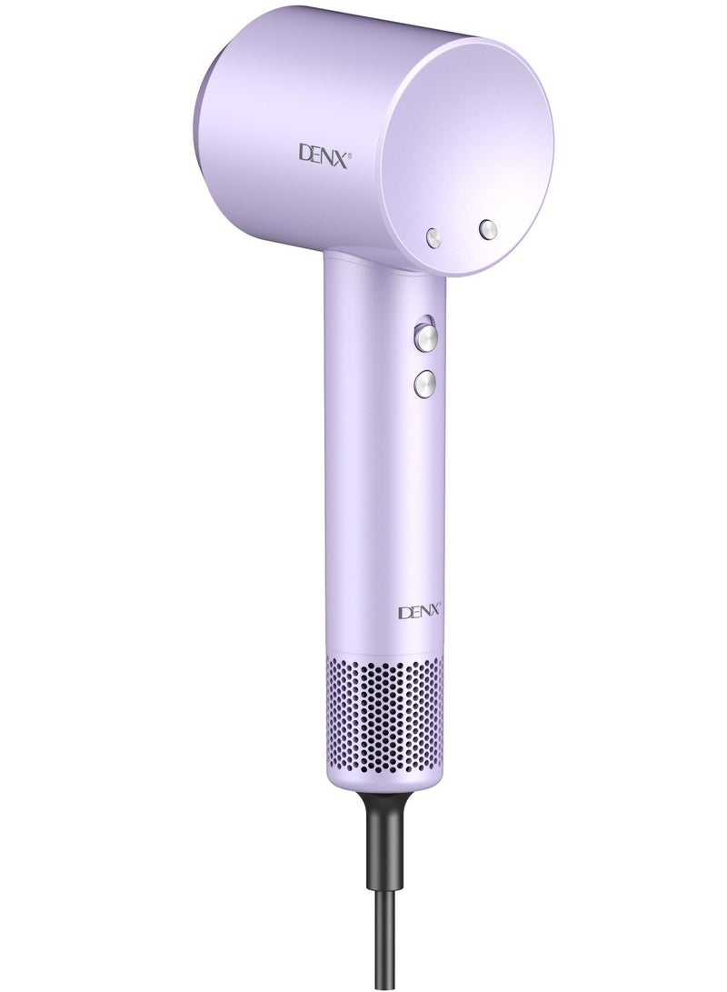 DENX Professional Hair Dryer 1600W with a Powerful 110,000 RPM High-Speed Motor – Full Control with 3 Speeds and 3 Heat Levels – Hot & Cold Air Function – Modern Lightweight Design for Fast, Damage-Free Drying – Ideal Performance for Daily Use - Image 1